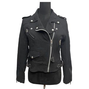 Blank NYC Moto Jacket Black NEW